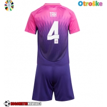 Otroške Nogometnih dresov Nemčija Jonathan Tah #4 Gostujoči EP 2024 Kratki rokavi (+ hlače)